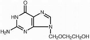 ZOVIRAX® (acyclovir) Structural Formula Illustration