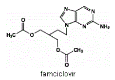 FAMVIR (famciclovir) Structural Formula Illustration